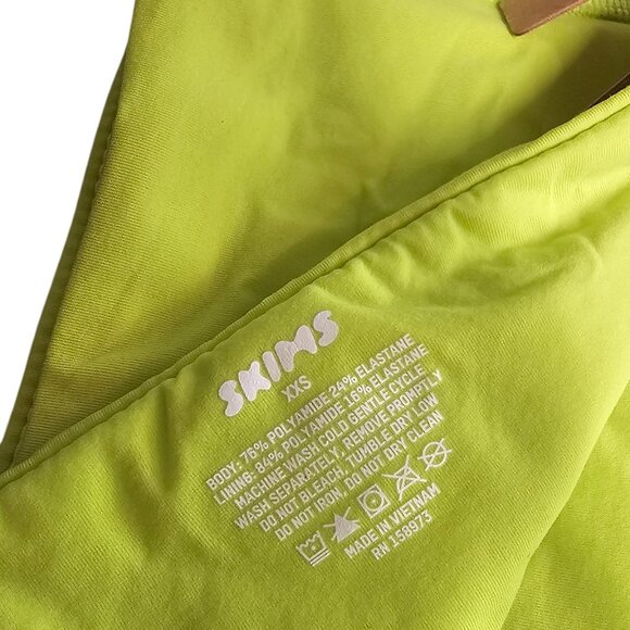 Skims Womens Fits Everybody Bandeau, Tube Top, Lime Green, Size XXS - Picture 5 of 6
